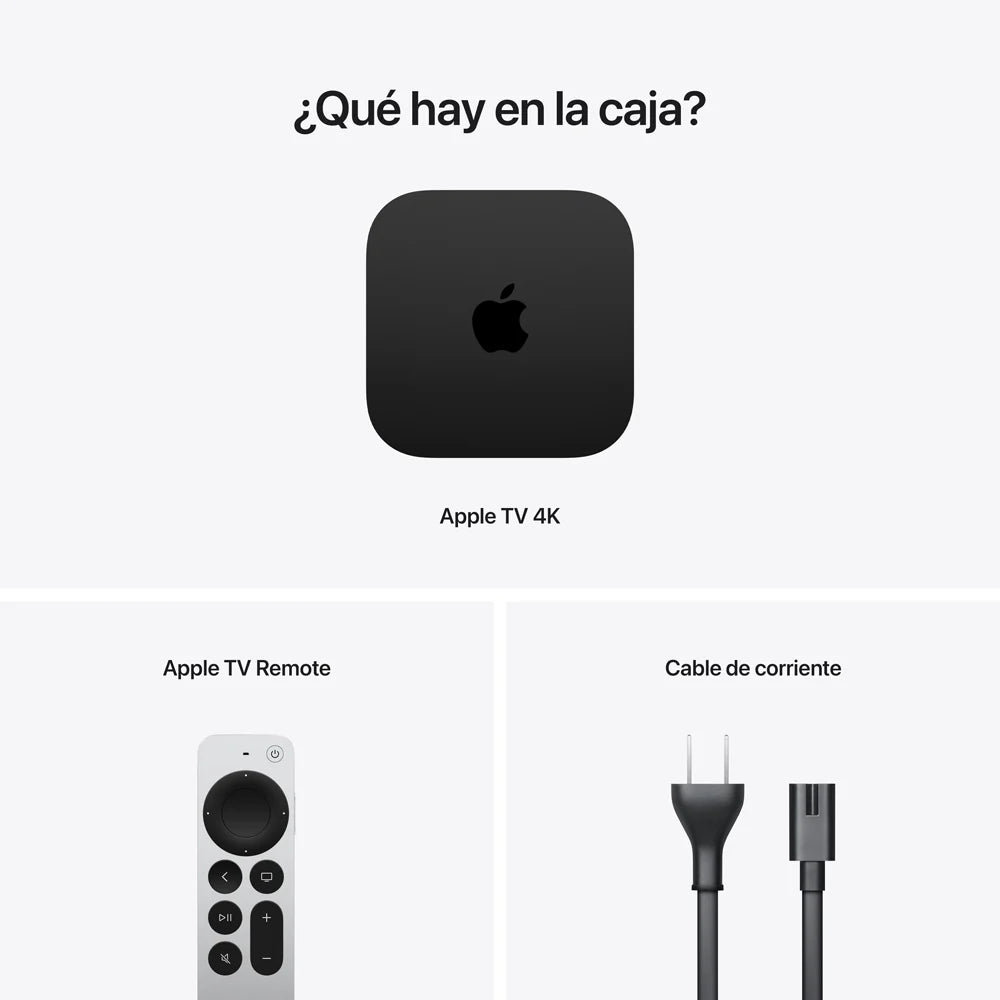 Apple TV 4K (Wi‑Fi + Ethernet) 3ra generación 4K 128GB