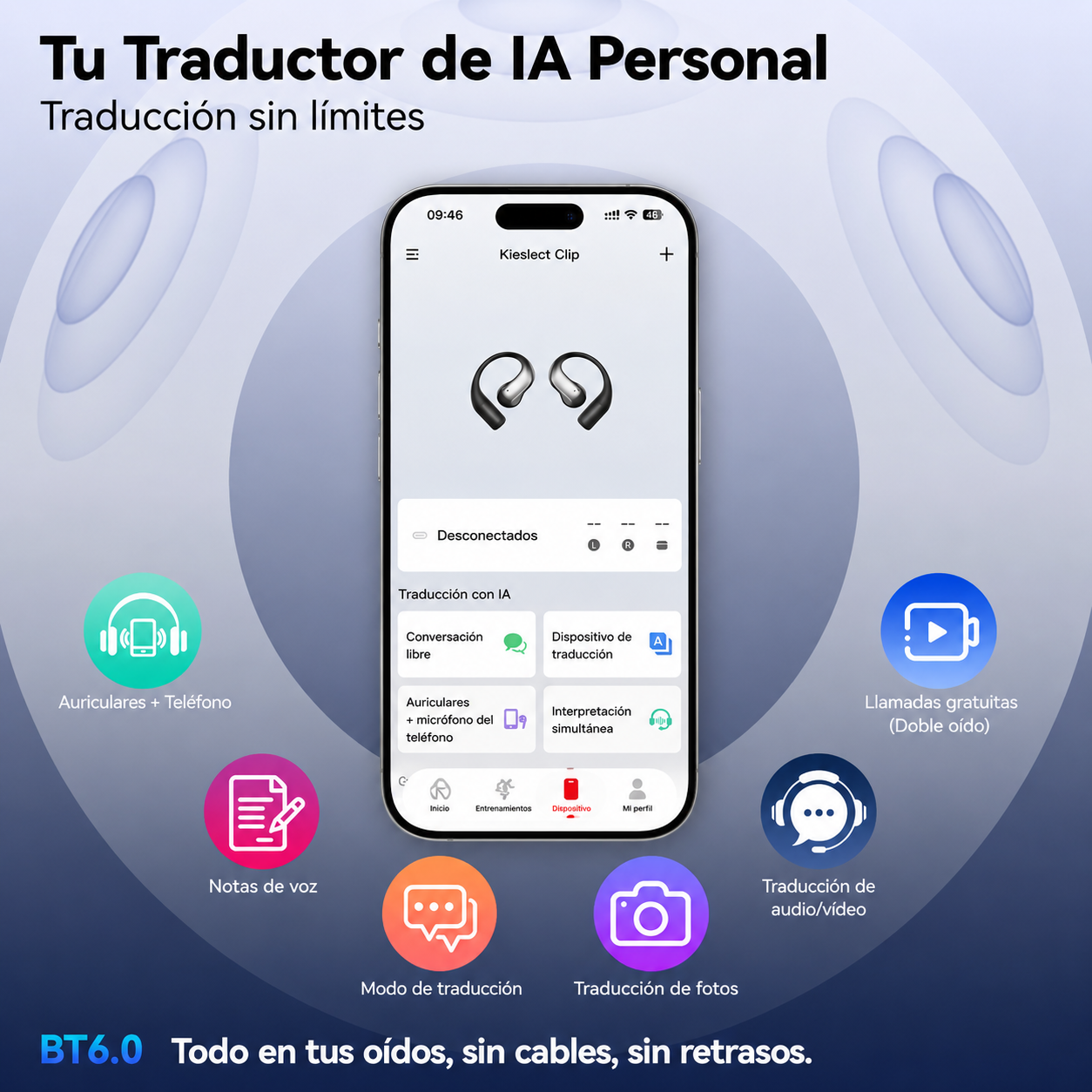 Kieslect AI Earbuds Clip